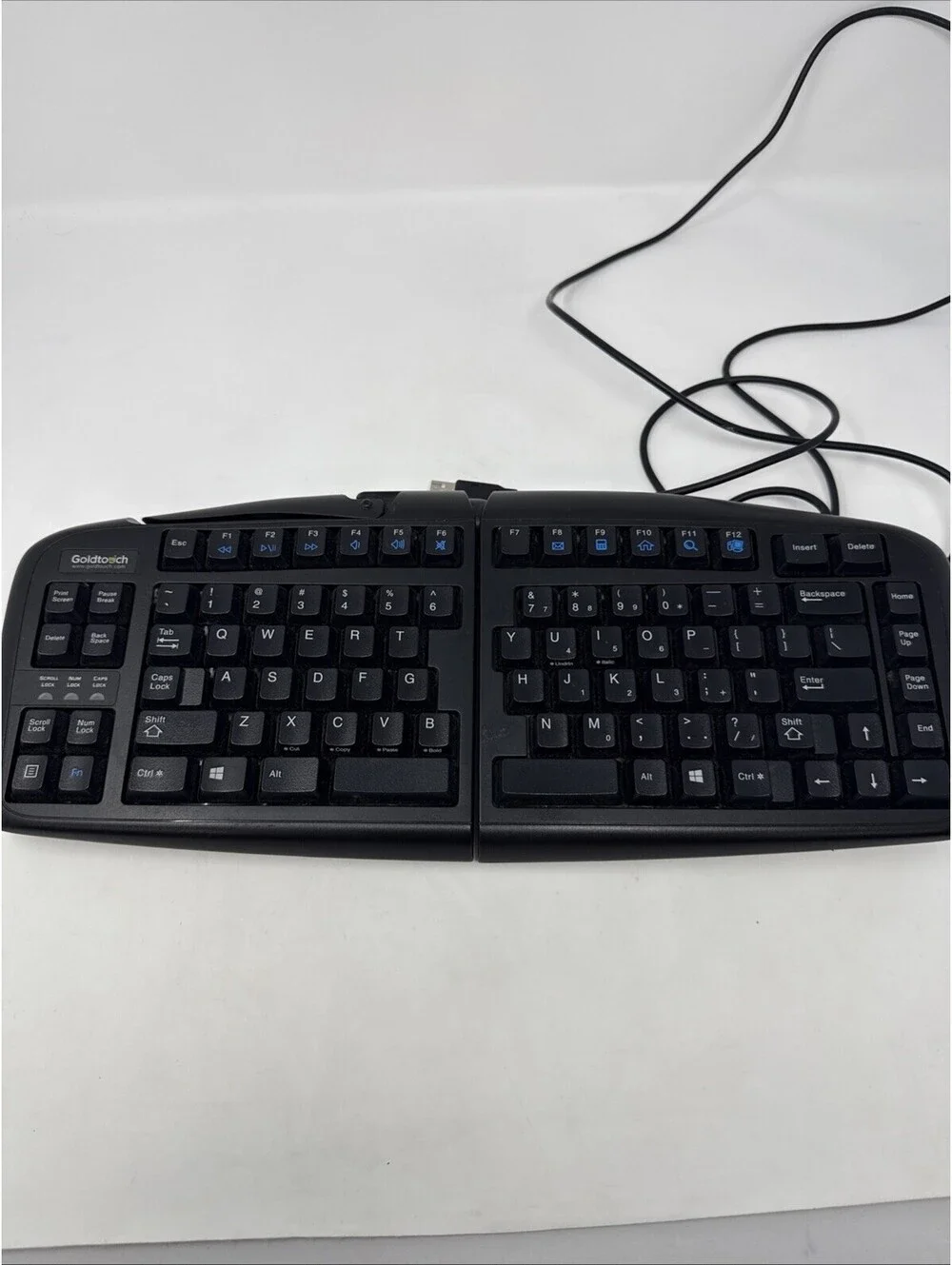 Goldtouch SK-2730 Ergonomic Split USB Wired Keyboard Black PC Computer Desktop